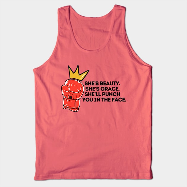 She will punch you. Tank Top by capesandrollerskates 